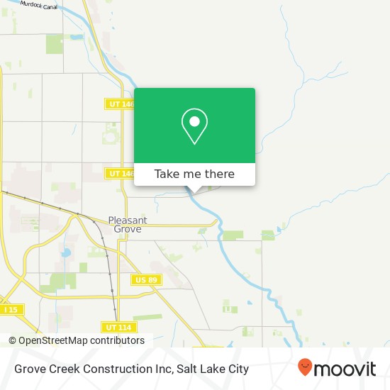 Grove Creek Construction Inc map