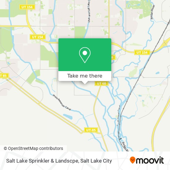 Salt Lake Sprinkler & Landscpe map