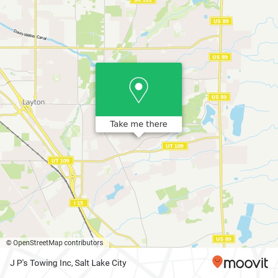 J P's Towing Inc map