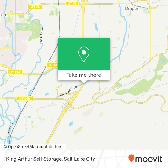 King Arthur Self Storage map