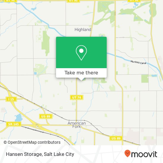 Hansen Storage map