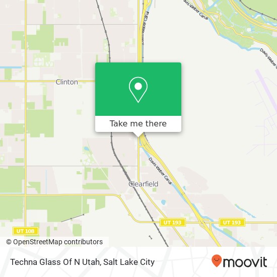Techna Glass Of N Utah map