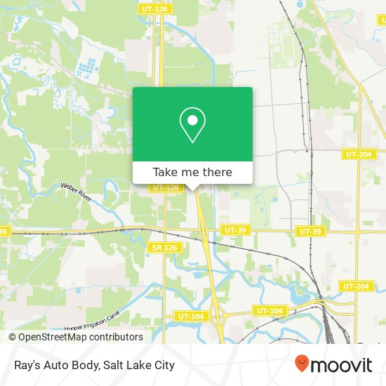 Ray's Auto Body map