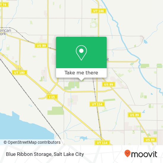 Mapa de Blue Ribbon Storage