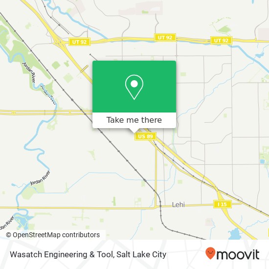 Wasatch Engineering & Tool map