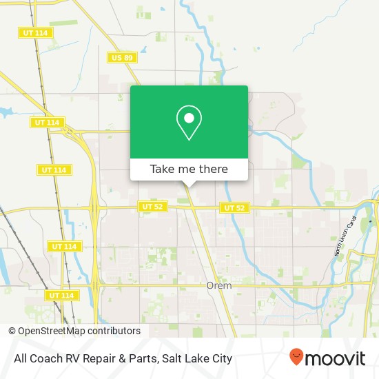 All Coach RV Repair & Parts map