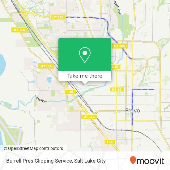 Mapa de Burrell Pres Clipping Service