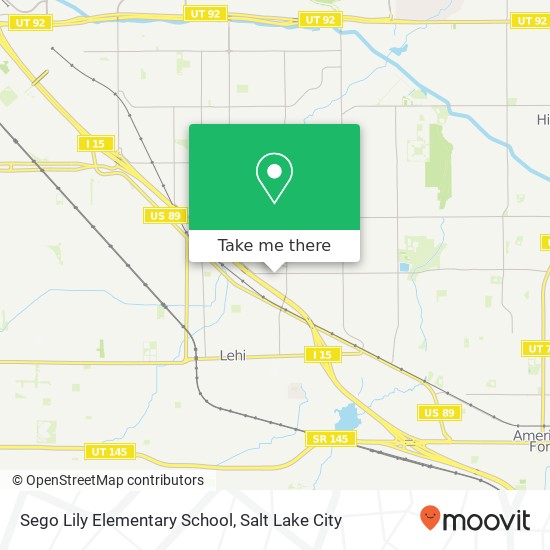 Mapa de Sego Lily Elementary School