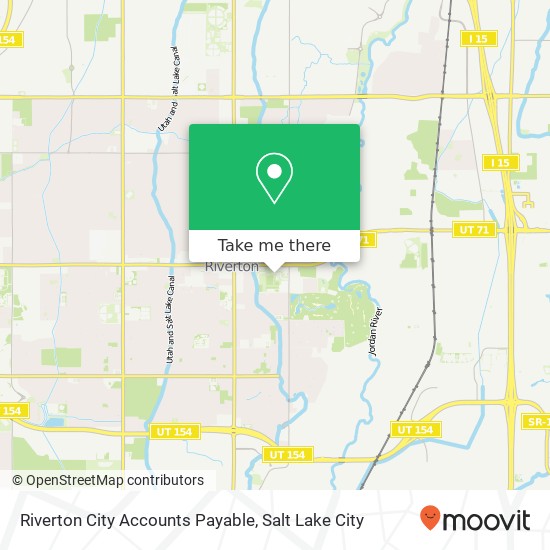 Mapa de Riverton City Accounts Payable