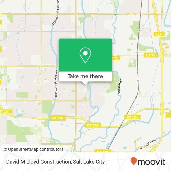 Mapa de David M Lloyd Construction