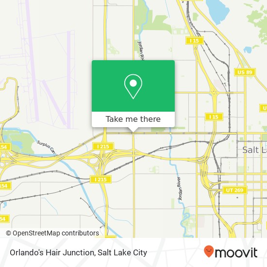 Orlando's Hair Junction map