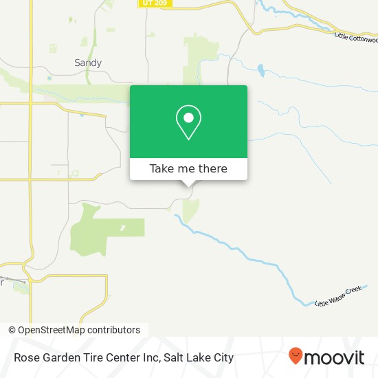 Rose Garden Tire Center Inc map