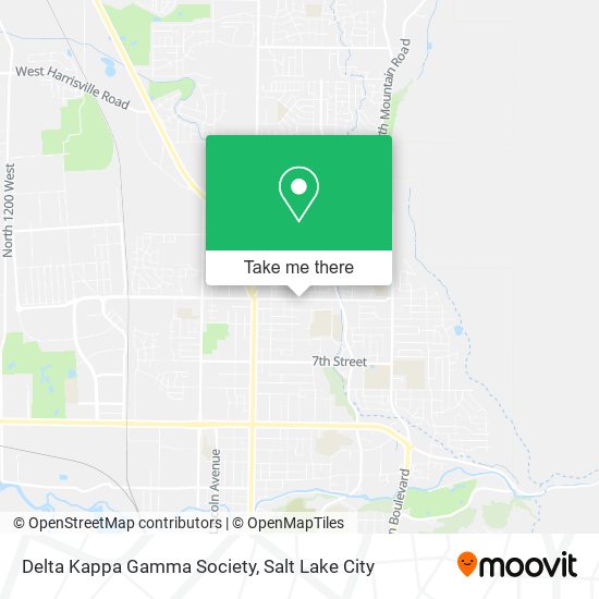 Delta Kappa Gamma Society map