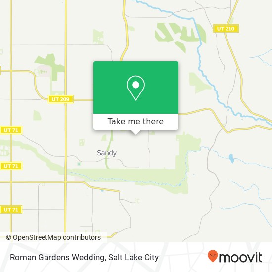 Roman Gardens Wedding map