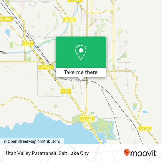 Utah Valley Paratransit map