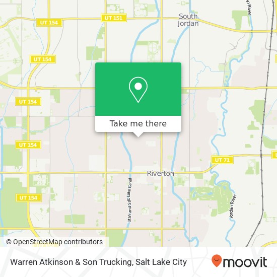 Warren Atkinson & Son Trucking map