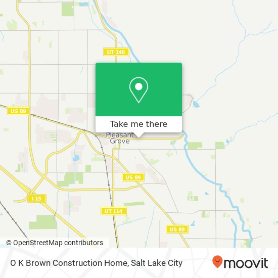 O K Brown Construction Home map