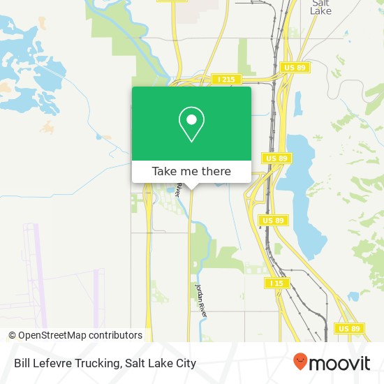 Bill Lefevre Trucking map