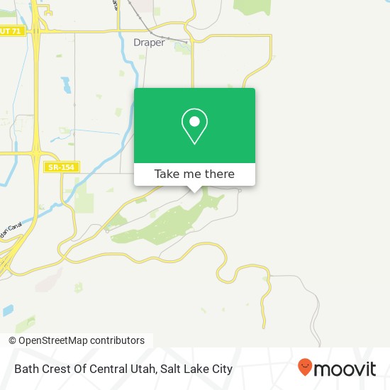 Bath Crest Of Central Utah map
