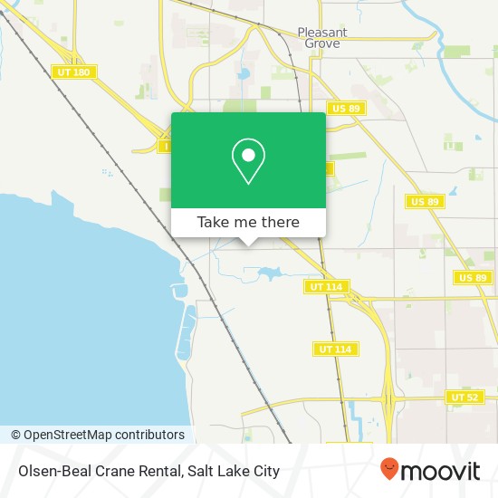 Olsen-Beal Crane Rental map