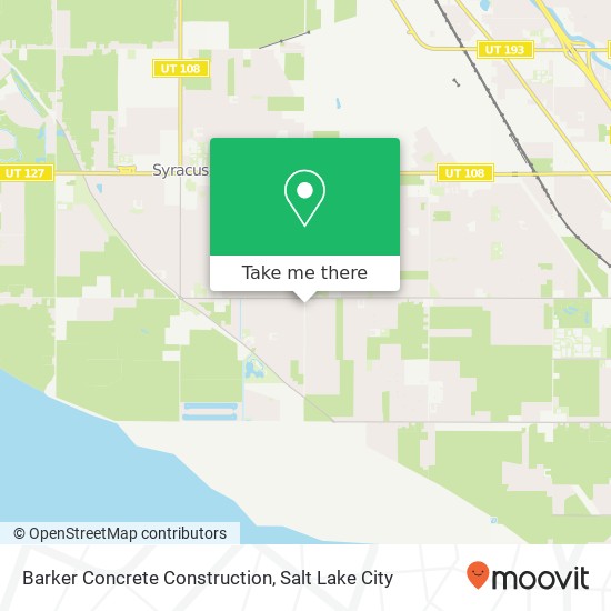 Mapa de Barker Concrete Construction