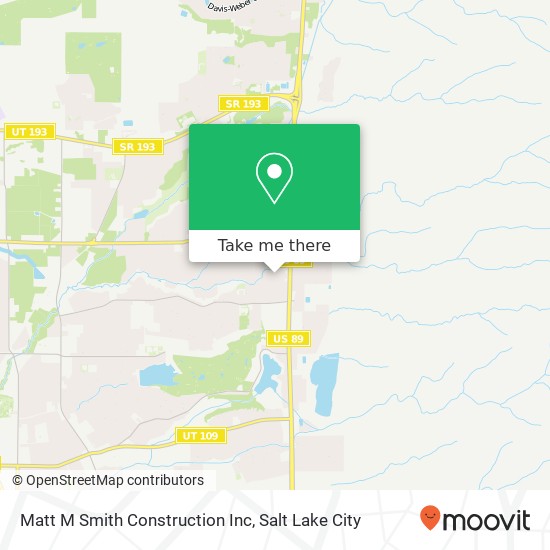 Matt M Smith Construction Inc map