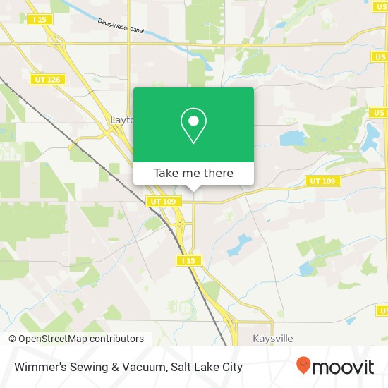 Mapa de Wimmer's Sewing & Vacuum