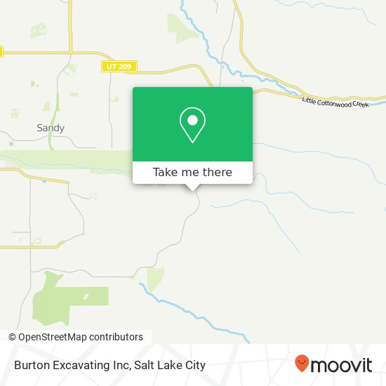 Burton Excavating Inc map