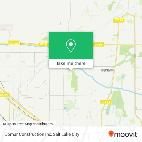 Jomar Construction Inc map