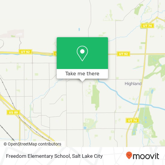 Freedom Elementary School map