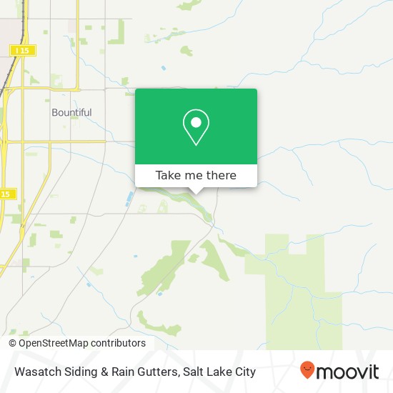 Mapa de Wasatch Siding & Rain Gutters