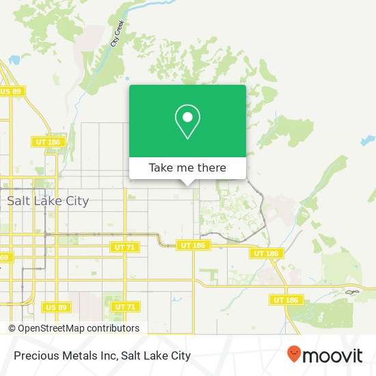 Precious Metals Inc map