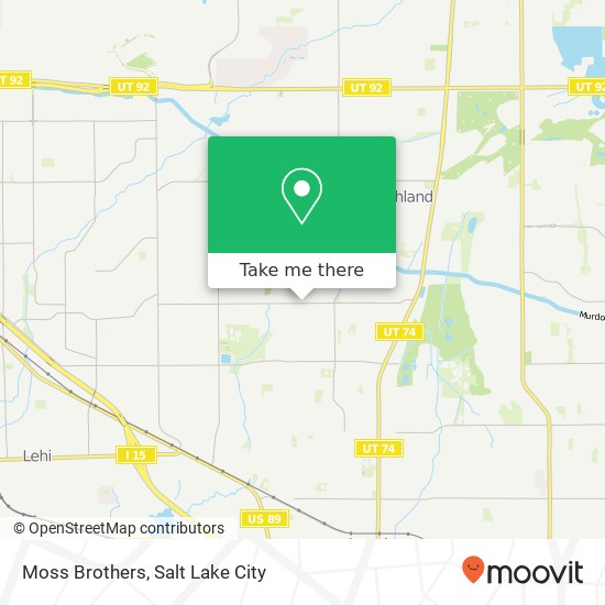 Moss Brothers map