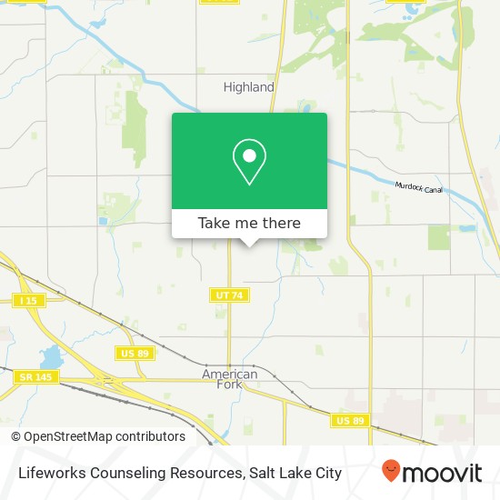 Mapa de Lifeworks Counseling Resources