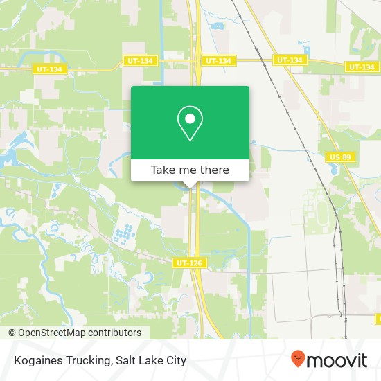 Kogaines Trucking map