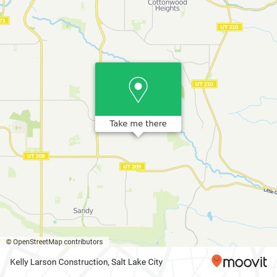 Kelly Larson Construction map