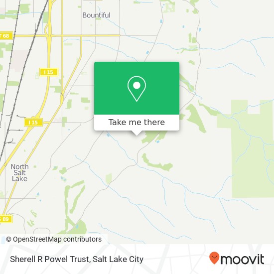 Sherell R Powel Trust map