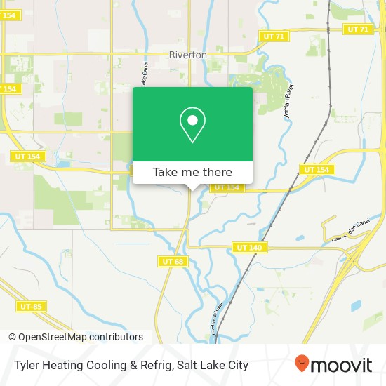 Tyler Heating Cooling & Refrig map