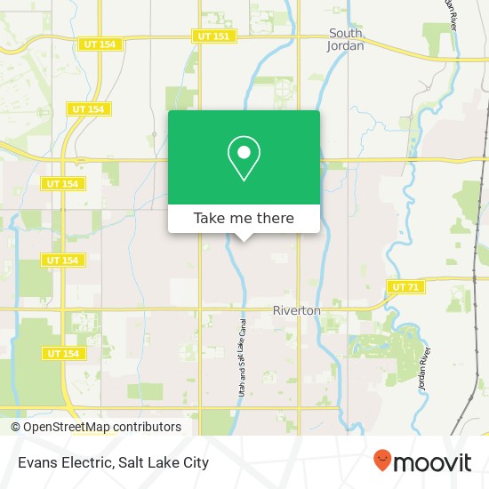 Evans Electric map