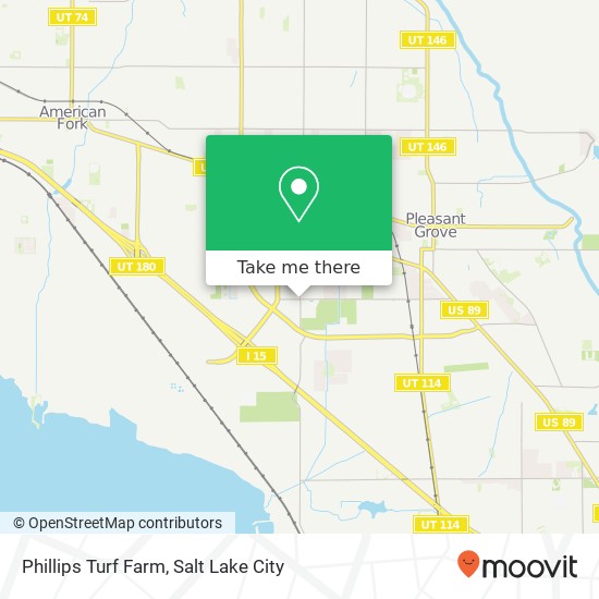 Phillips Turf Farm map