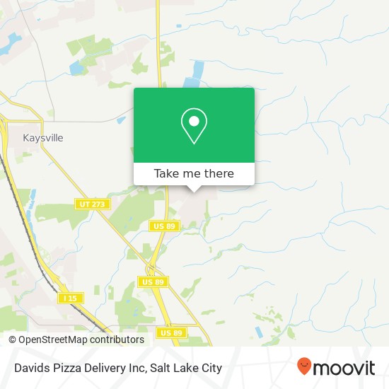 Mapa de Davids Pizza Delivery Inc