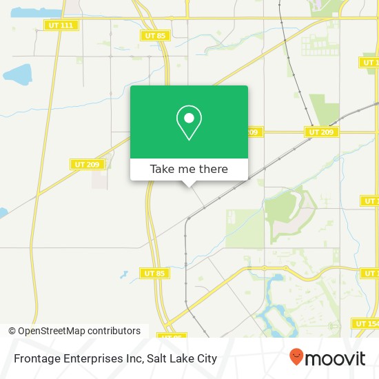 Frontage Enterprises Inc map