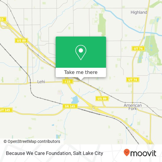 Because We Care Foundation map