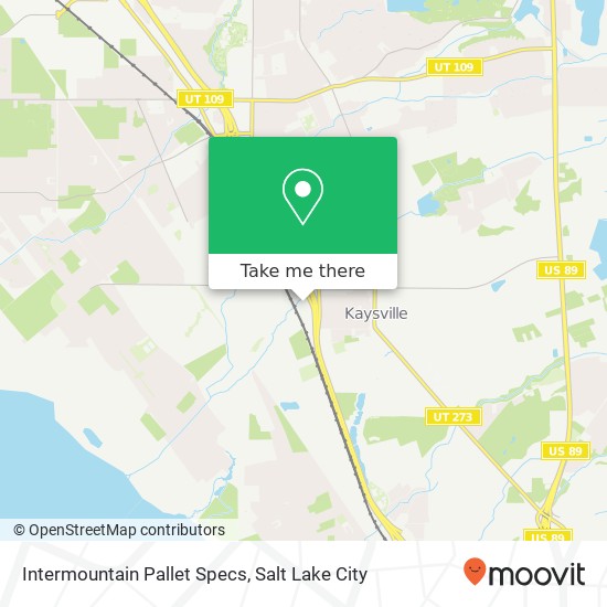 Mapa de Intermountain Pallet Specs