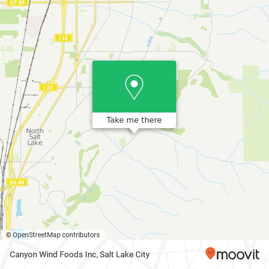 Mapa de Canyon Wind Foods Inc