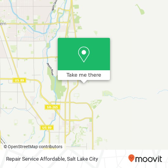 Repair Service Affordable map