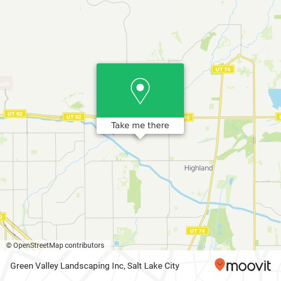 Mapa de Green Valley Landscaping Inc