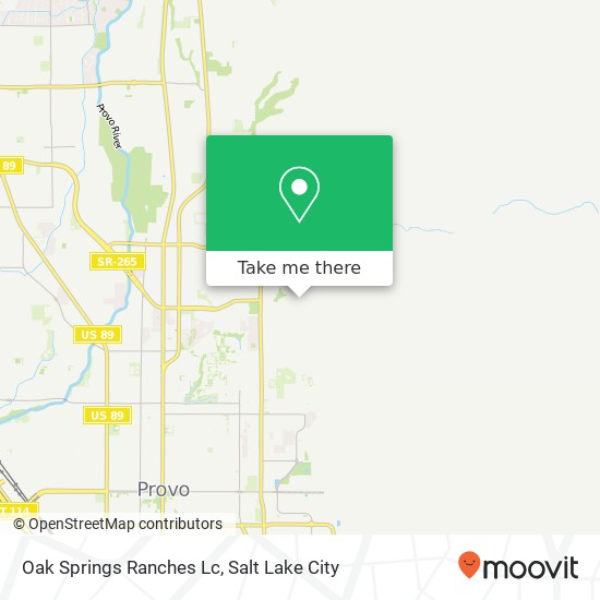 Mapa de Oak Springs Ranches Lc