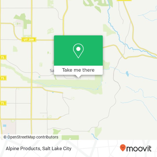 Alpine Products map