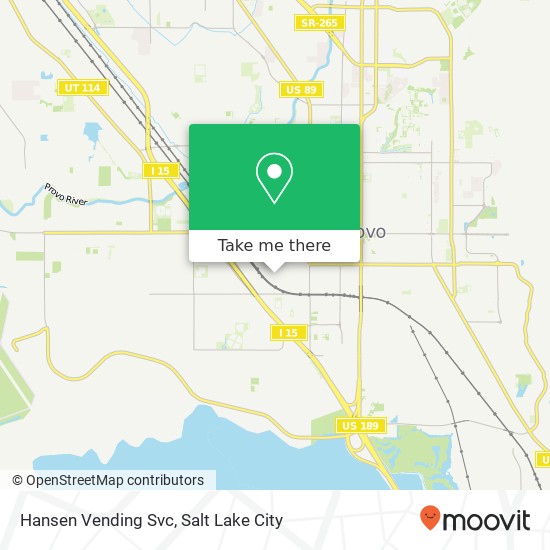 Hansen Vending Svc map